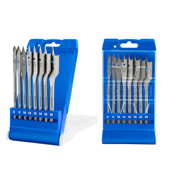 Bộ 8 mũi khoan gỗ đuôi dẹp Wadfow WWF6B08