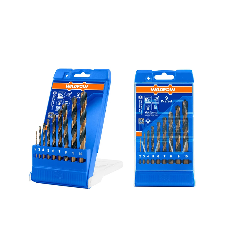 Bộ 9 mũi khoan xoắn ốc HSS Wadfow WTD6B02