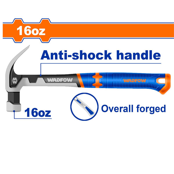 Búa nhổ đinh nguyên khối 450g WadFow WHM8316