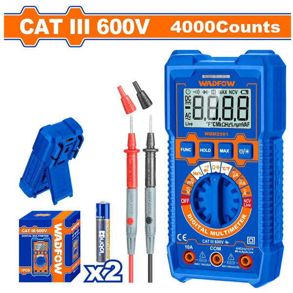 Đồng hồ vạn năng 600V-4000 số đếm WadFow WDM2501