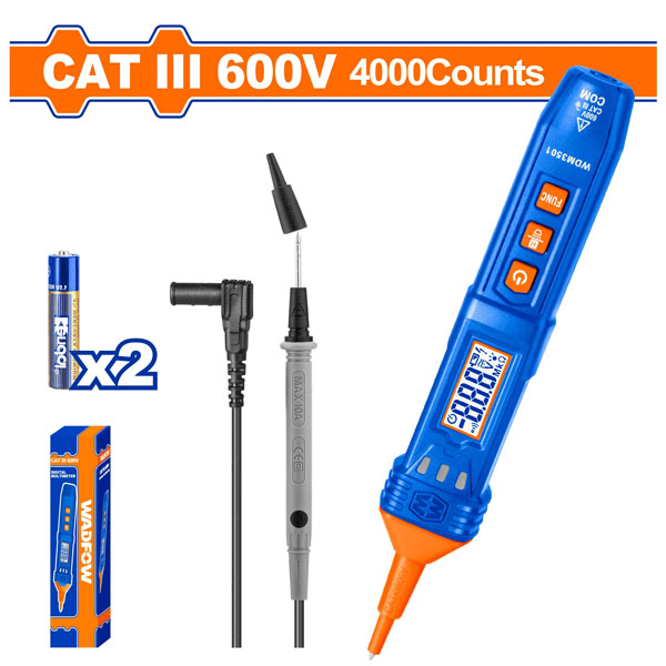 Đồng hồ vạn năng dạng bút 600V-4000 số đếm WadFow WDM3501