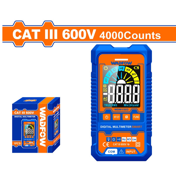 Đồng hồ vạn năng kỹ thuật số 600V-4000 số đếm WadFow WDM1503