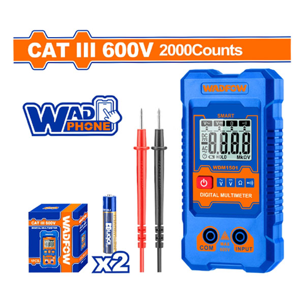 Đồng hồ vạn năng kỹ thuật số WADFOW WDM1501 600V-2000
