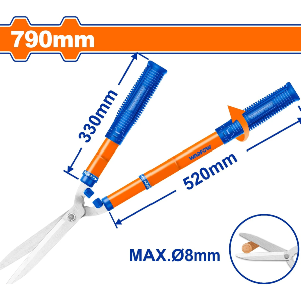 Dụng cụ cắt tỉa hàng rào 750mm Wadfow WPR1E90