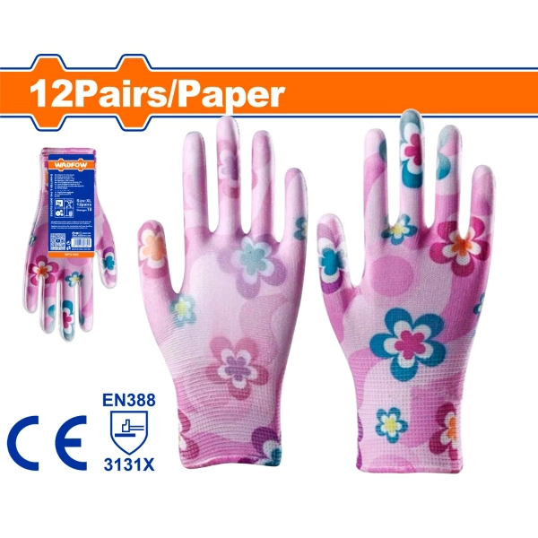Găng tay phủ PU in hình XL Wadfow WPG1802