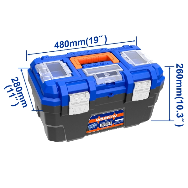 Hộp nhựa đựng dụng cụ 19 ' (khóa kim loại) Wadfow WTB3319