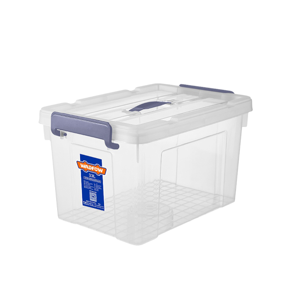 Hộp nhựa trữ kho trắng trong 87L WadFow WTB2390