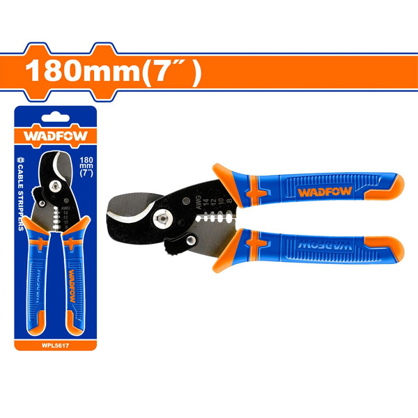 Kềm cắt và tướt dây điện 7'/180mm WadFow WPL5617