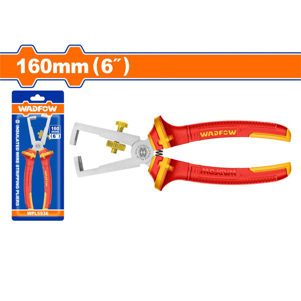 Kềm tuốt dây điện cách điện 6' WadFow WPL5936