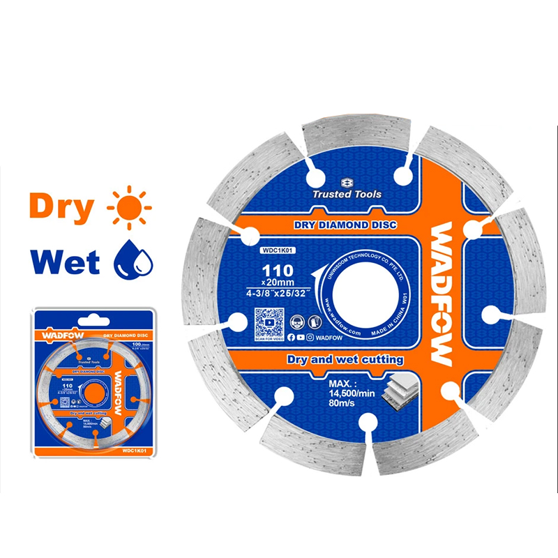 Lưỡi cắt gạch khô-ướt 110x20mm Wadfow WDC1K01