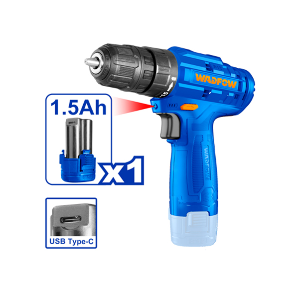 Máy khoan dùng pin Lithium-ion 12V Wadfow WCDS510 (không kèm đầu sạc)