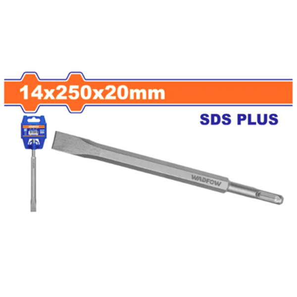 Mũi đục dẹp đuôi gài 14x250x20mm Wadfow WGZ1202