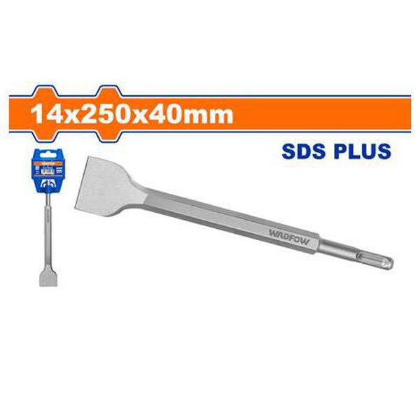 Mũi đục dẹp đuôi gài 14x250x40mm Wadfow WGZ1203