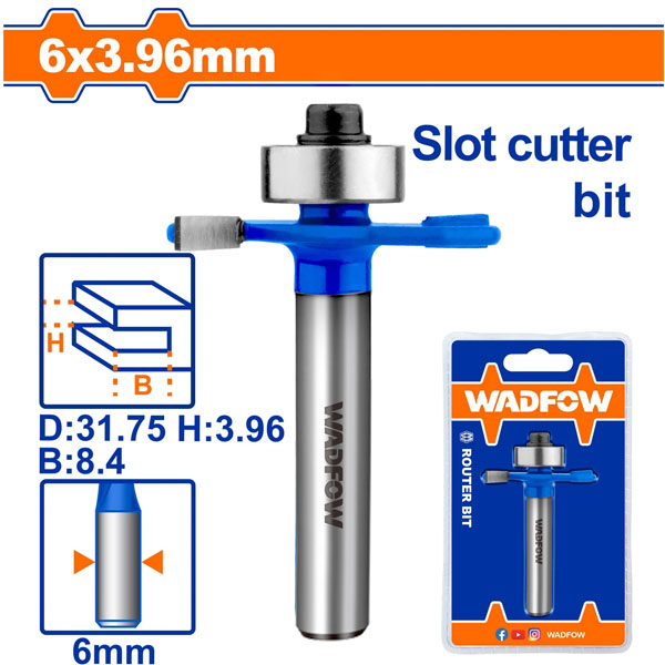Mũi phay gỗ cắt rãnh 6x6x4mm WadFow WRG4403