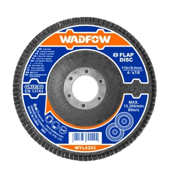 Nhám xếp nâu 100x16mm, P80 Wadfow WYL4303