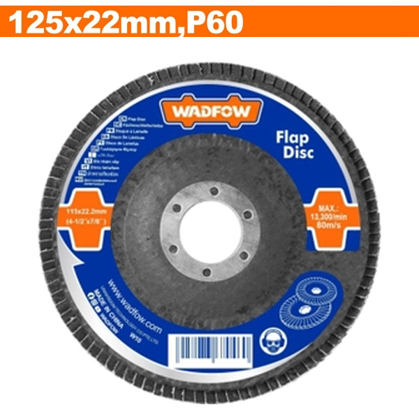 Nhám xếp nâu 125x22mm, P60 Wadfow WYL2302