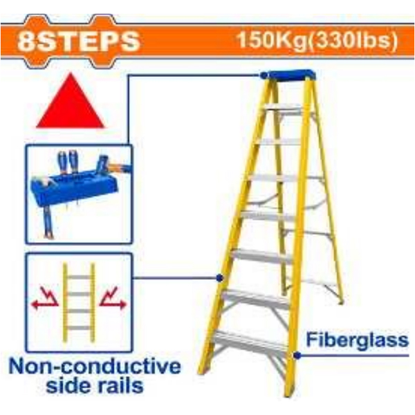 Thang nhôm cách điện 8 bậc Wadfow WLD0908
