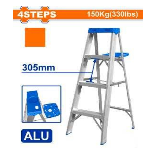 Thang nhôm chữ A Wadfow WLD4H04 (Có khay đựng)