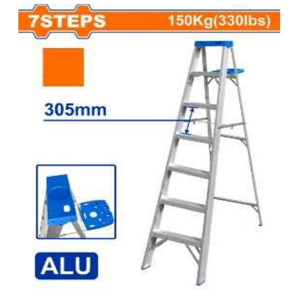 Thang nhôm chữ A Wadfow WLD4H07 (Có khay đựng)