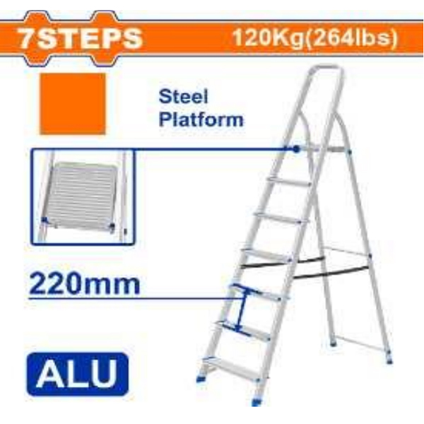 Thang nhôm ghế tay vịn Wadfow WLD3H07