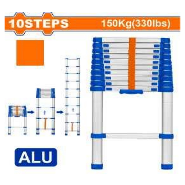 Thang nhôm rút đơn 3.2m Wadfow WLD5H10