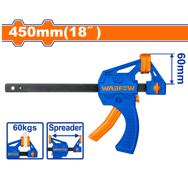 Thanh kẹp nhanh 450mm(18') WadFow WCP4318