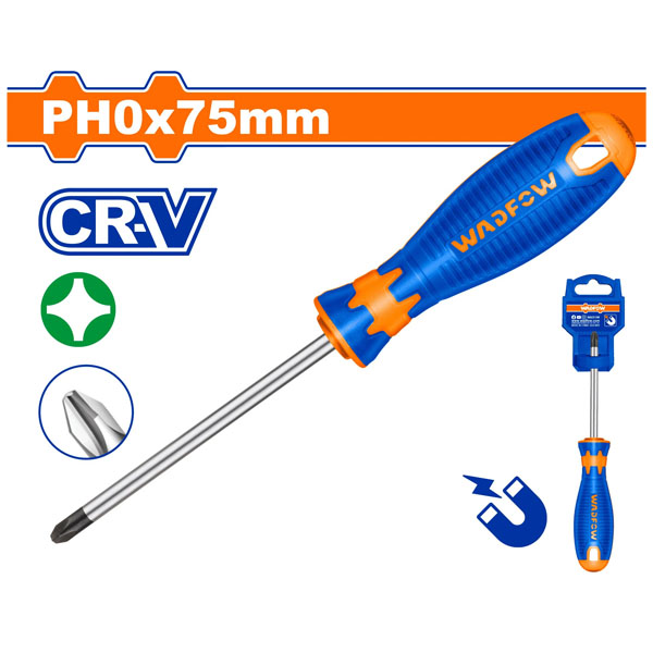 Tua vít bake PH0x75mm WadFow WSD2203