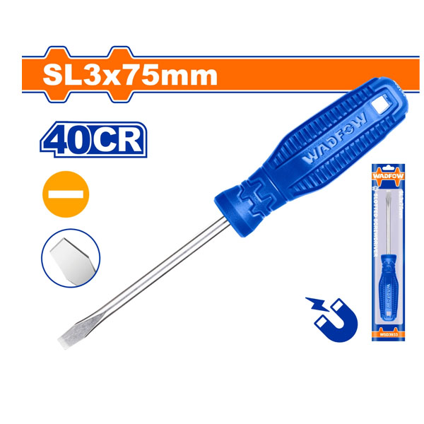 Tua vít dẹp SL3x75mm WadFow WSD3933