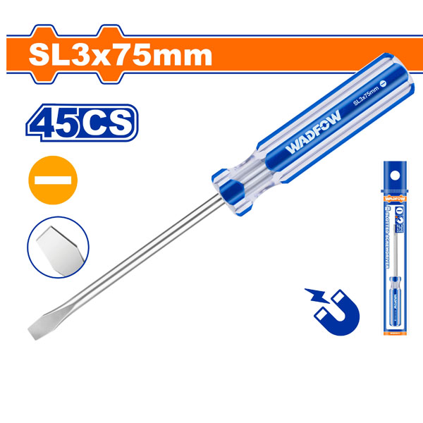 Tua vít dẹp SL3x75mm WadFow WSD5933