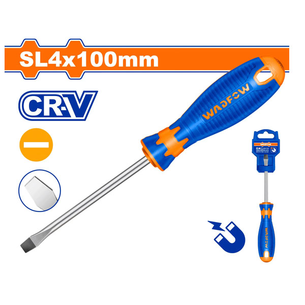 Tua vít dẹp SL4x100mm WadFow WSD1244