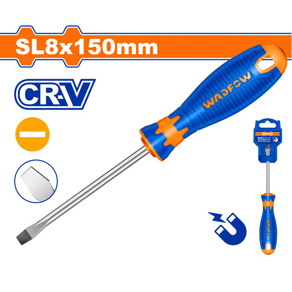 Tua vít dẹp SL8x150mm WadFow WSD1286