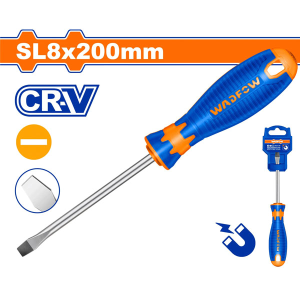 Tua vít dẹp SL8x200mm WadFow WSD1288